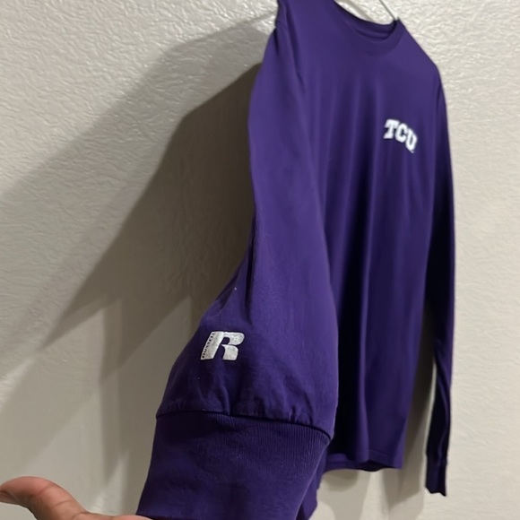 Russell Atlantic TCU Horned Frogs Long Sleeve Tee Unisex size Large (42-44) - Picture 3 of 7